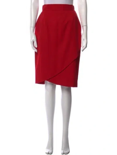 Pre-owned Gianfranco Ferre Midi Length Skirt In Red