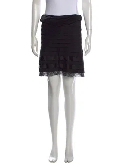Pre-owned Gianfranco Ferre Mini Skirt In Black