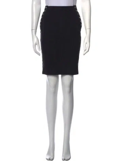 Pre-owned Gianfranco Ferre Mini Skirt In Black