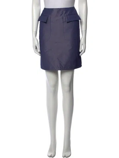 Pre-owned Gianfranco Ferre Mini Skirt In Blue