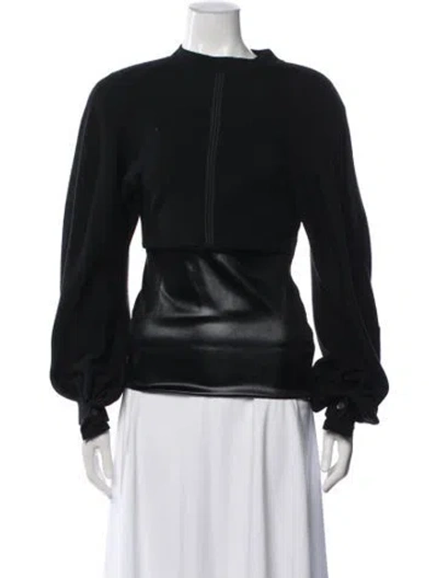 Pre-owned Gianfranco Ferre Mock Neck Sweater In Black