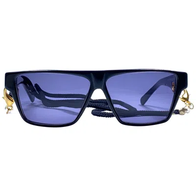 Pre-owned Gianfranco Ferre New Vintage Gianfranco Ferré Gff 181 Gold / Black 1990 Italy Sunglasses