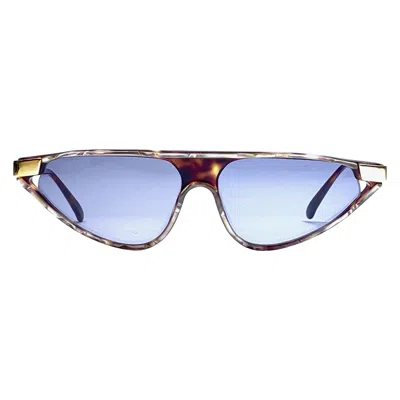 Pre-owned Gianfranco Ferre New Vintage Gianfranco Ferré Gff 36s Gold / Light Cat Eye 1990 Italy Sunglasses In Purple
