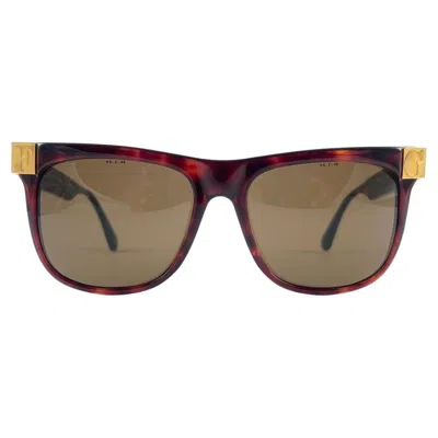 Pre-owned Gianfranco Ferre New Vintage Gianfranco Ferré Gff 47/s Gold / Dark Tortoise 1990 Italy Sunglasses In Brown