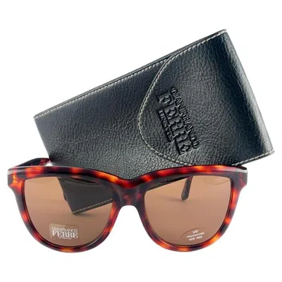 Pre-owned Gianfranco Ferre New Vintage Gianfranco Ferré Gff 80/s Oversized Tortoise 1990's Italy Sunglasses In Black