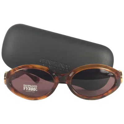 Pre-owned Gianfranco Ferre New Vintage Gianfranco Ferré Tortoise 1990's Made In Italy Sunglasses In Black