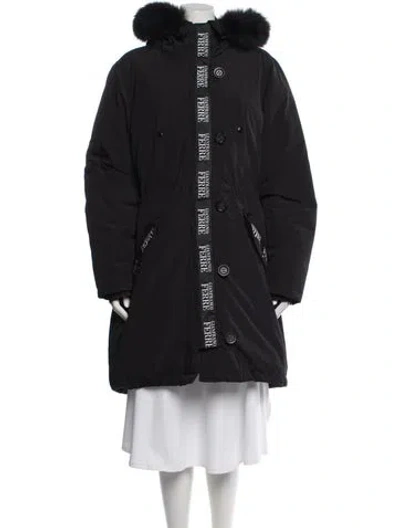 Pre-owned Gianfranco Ferre Parka In Black