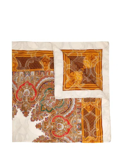 Pre-owned Gianfranco Ferre Patterned Scarf In Brown