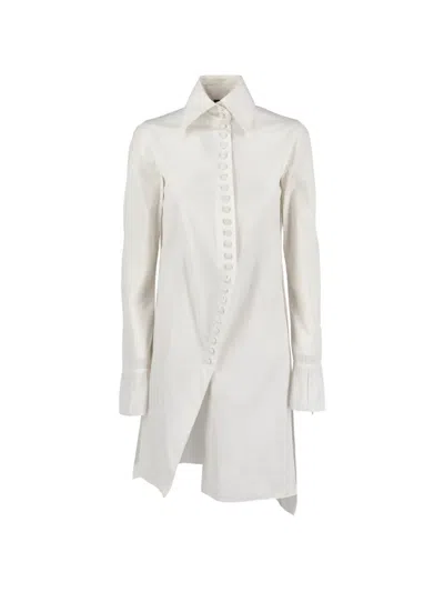 Pre-owned Gianfranco Ferre Point-collar Buttoned Shirt In White