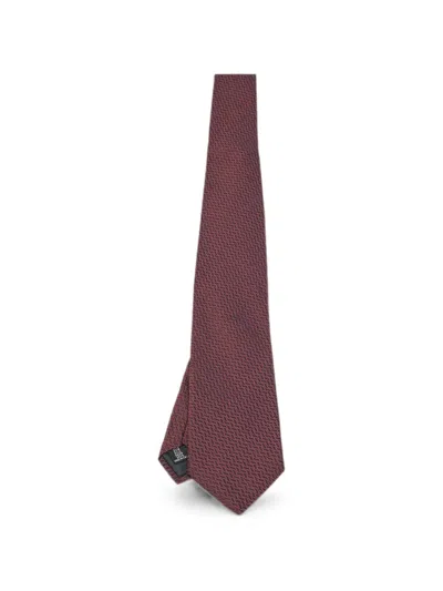 Pre-owned Gianfranco Ferre Pointed-tip Tie In Red