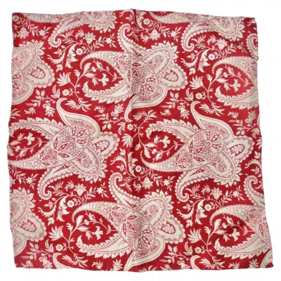 Pre-owned Gianfranco Ferre Printed Silk Scarf In Sand