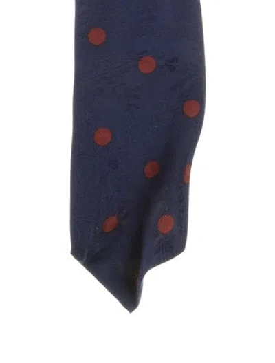 Pre-owned Gianfranco Ferre Printed Silk Tie In Blue