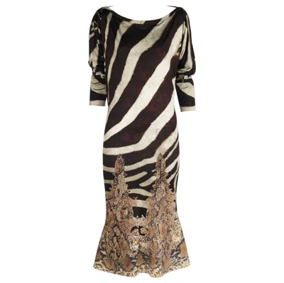 Pre-owned Gianfranco Ferre Runway Embellished Dress, Spring-summer 2005 In Black