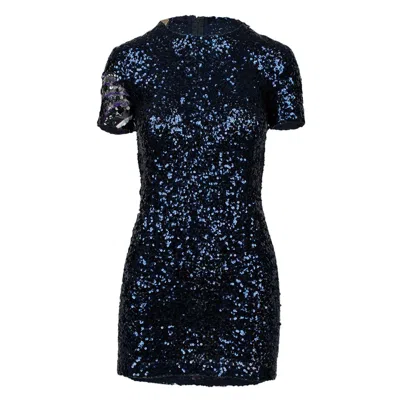 Pre-owned Gianfranco Ferre Gianfranco Ferré Sequin Cocktail Dress - '90s In Black