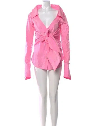 Pre-owned Gianfranco Ferre Silk Mini Dress In Pink