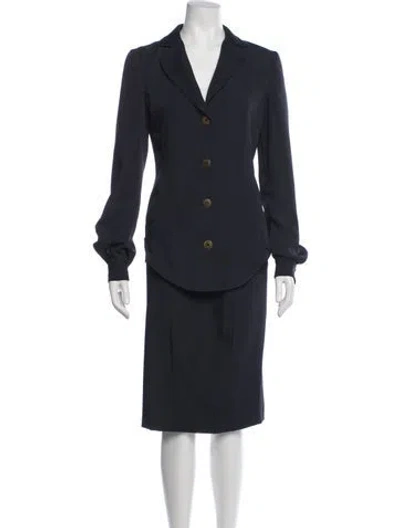 Pre-owned Gianfranco Ferre Skirt Suit In Blue