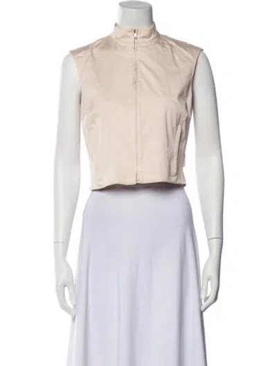 Pre-owned Gianfranco Ferre Sleeveless Crop Top In Neutral
