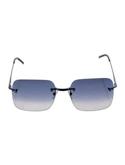 Pre-owned Gianfranco Ferre Square Gradient Sunglasses In Blue