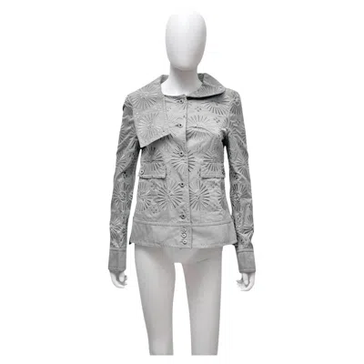 Pre-owned Gianfranco Ferre Gianfranco Ferrè S/s 2004 Sun Pattern Silver Jacket In Gray