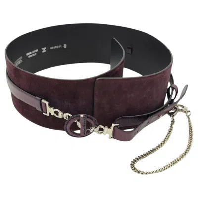 Pre-owned Gianfranco Ferre Gianfranco Ferré S/s 2008 Runway Purple Suede Wide Belt