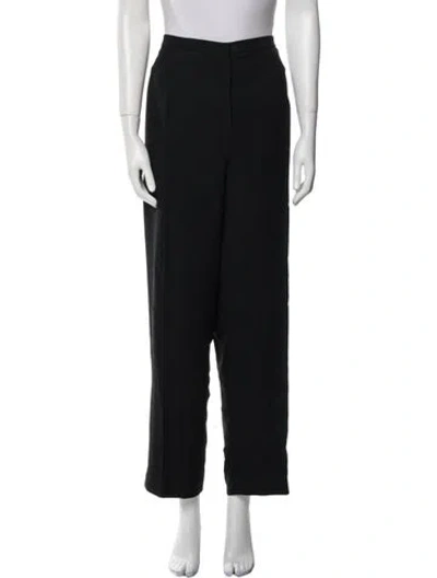 Pre-owned Gianfranco Ferre Straight Leg Pants In Black