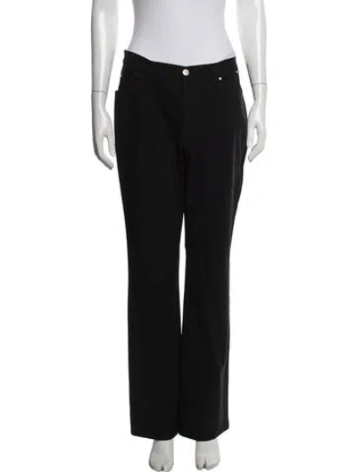 Pre-owned Gianfranco Ferre Straight Leg Pants In Black
