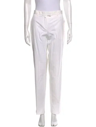 Pre-owned Gianfranco Ferre Straight Leg Pants In White