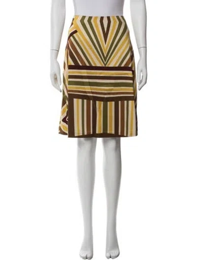 Pre-owned Gianfranco Ferre Striped Knee-length Skirt In Multi