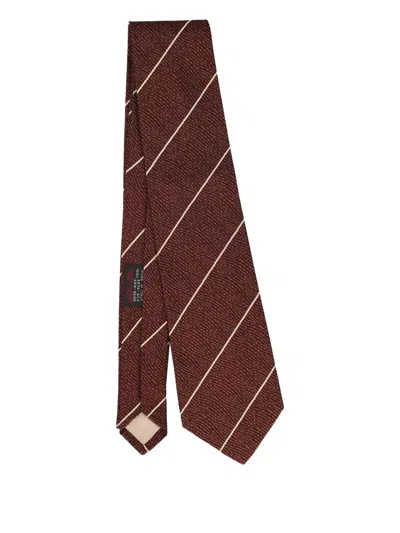 Pre-owned Gianfranco Ferre Striped Tie In Red