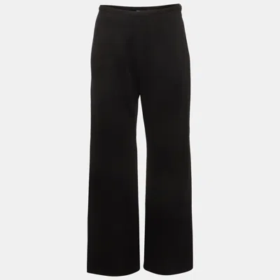 Pre-owned Gianfranco Ferre Studio Black Wool Blend Straight Fit Pants M