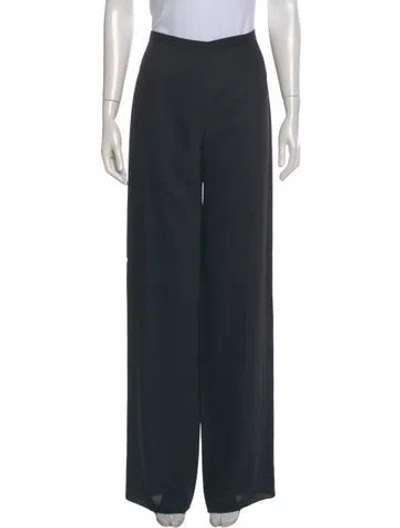 Pre-owned Gianfranco Ferre' Studio Vintage Wide Leg Pants In Black