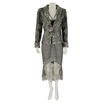 Pre-owned Gianfranco Ferre Gianfranco Ferré Suit Jacket And Dress In Gray