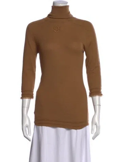 Pre-owned Gianfranco Ferre Turtleneck Sweater In Brown