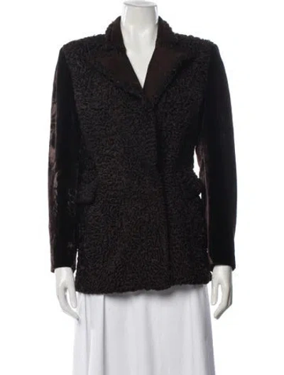 Pre-owned Gianfranco Ferre Velvet Jacket In Black