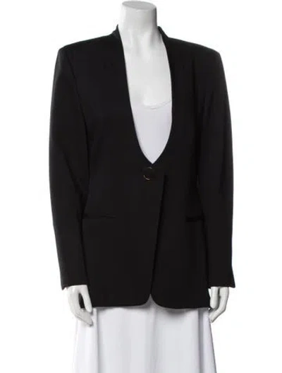 Pre-owned Gianfranco Ferre Vintage 1980's Blazer In Black