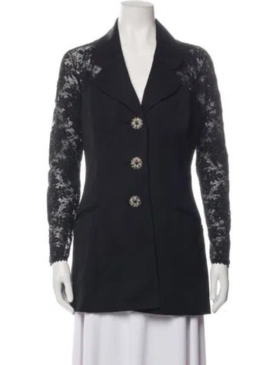 Pre-owned Gianfranco Ferre Vintage 1980's Blazer In Black
