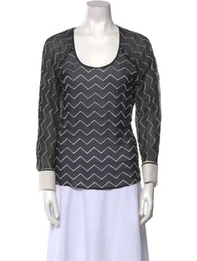 Pre-owned Gianfranco Ferre Vintage 1980's Blouse In Black
