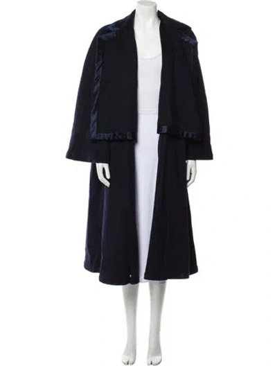 Pre-owned Gianfranco Ferre Vintage 1990's Coat In Blue
