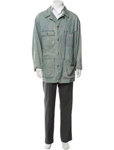 Pre-owned Gianfranco Ferre Vintage 1990's Denim Jacket In Blue