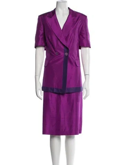 Pre-owned Gianfranco Ferre Vintage 1990's Skirt Set In Purple