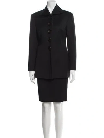 Pre-owned Gianfranco Ferre Vintage 1990's Skirt Suit In Black