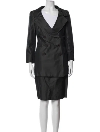 Pre-owned Gianfranco Ferre Vintage 1990's Skirt Suit In Grey