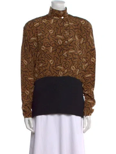 Pre-owned Gianfranco Ferre Vintage 1990's Sweatshirt In Brown