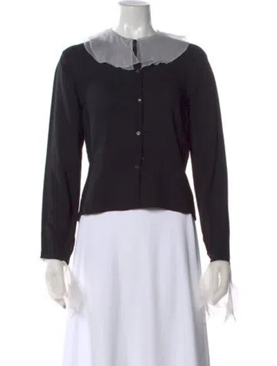 Pre-owned Gianfranco Ferre Vintage 2000's Button-up Top In Black