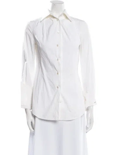 Pre-owned Gianfranco Ferre Vintage 2000's Button-up Top In White