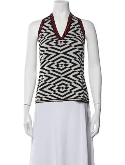 Pre-owned Gianfranco Ferre Vintage 2000's Top In Black/white