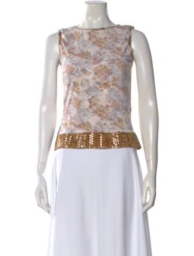 Pre-owned Gianfranco Ferre Vintage 2000's Top In Neutral
