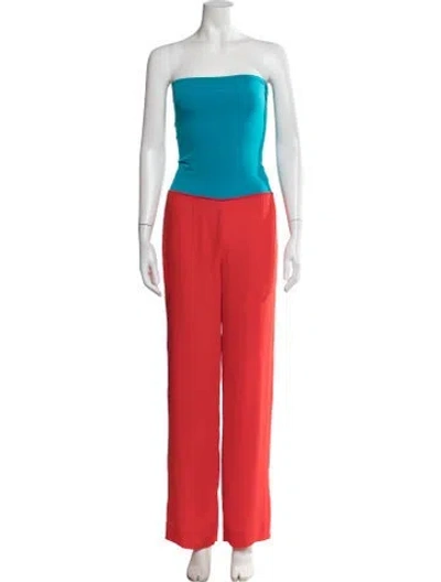Pre-owned Gianfranco Ferre Vintage 2005 Jumpsuit In Blue/red