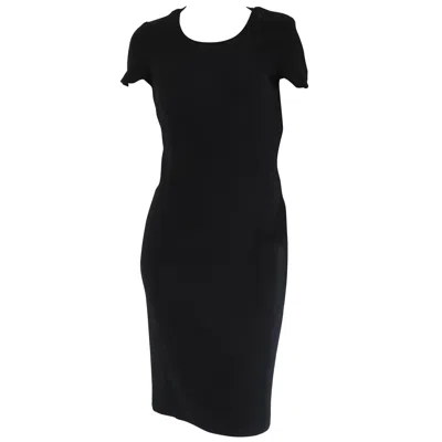 Pre-owned Gianfranco Ferre Gianfranco Ferré Vintage Black Dress Size S Made In Italy, 1980s