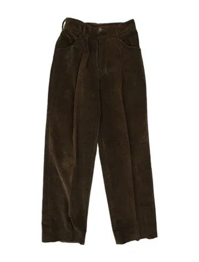 Pre-owned Gianfranco Ferre Vintage Corduroy Pants In Brown